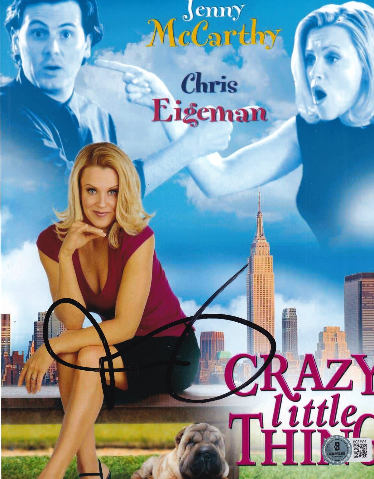 JENNY MCCARTHY signed (CRAZY LITTLE THING) Movie 8X10 photo BECKETT BAS BQ83993