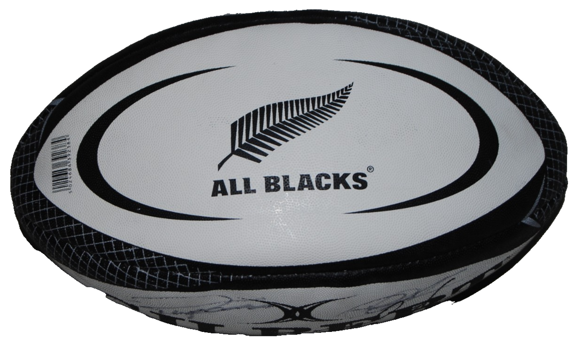 2025-26 NEW ZEALAND ALL BLACKS team signed Gibert match rugby ball W/COA #1
