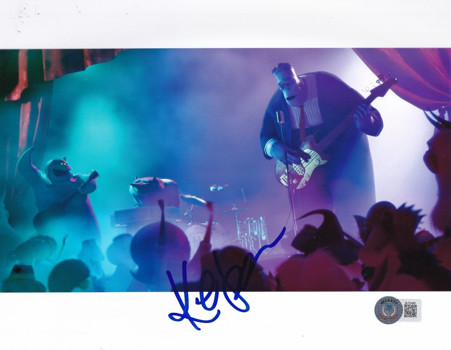 KEVIN JAMES signed (HOTEL TRANSYLVANIA) Frankenstein 8x10 photo BECKETT BL52468