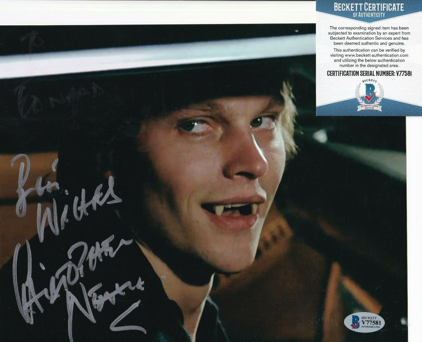 CHRISTOPHER NEAME signed (DRACULA A.D 1972) Movie 8X10 photo BECKETT BAS V77581