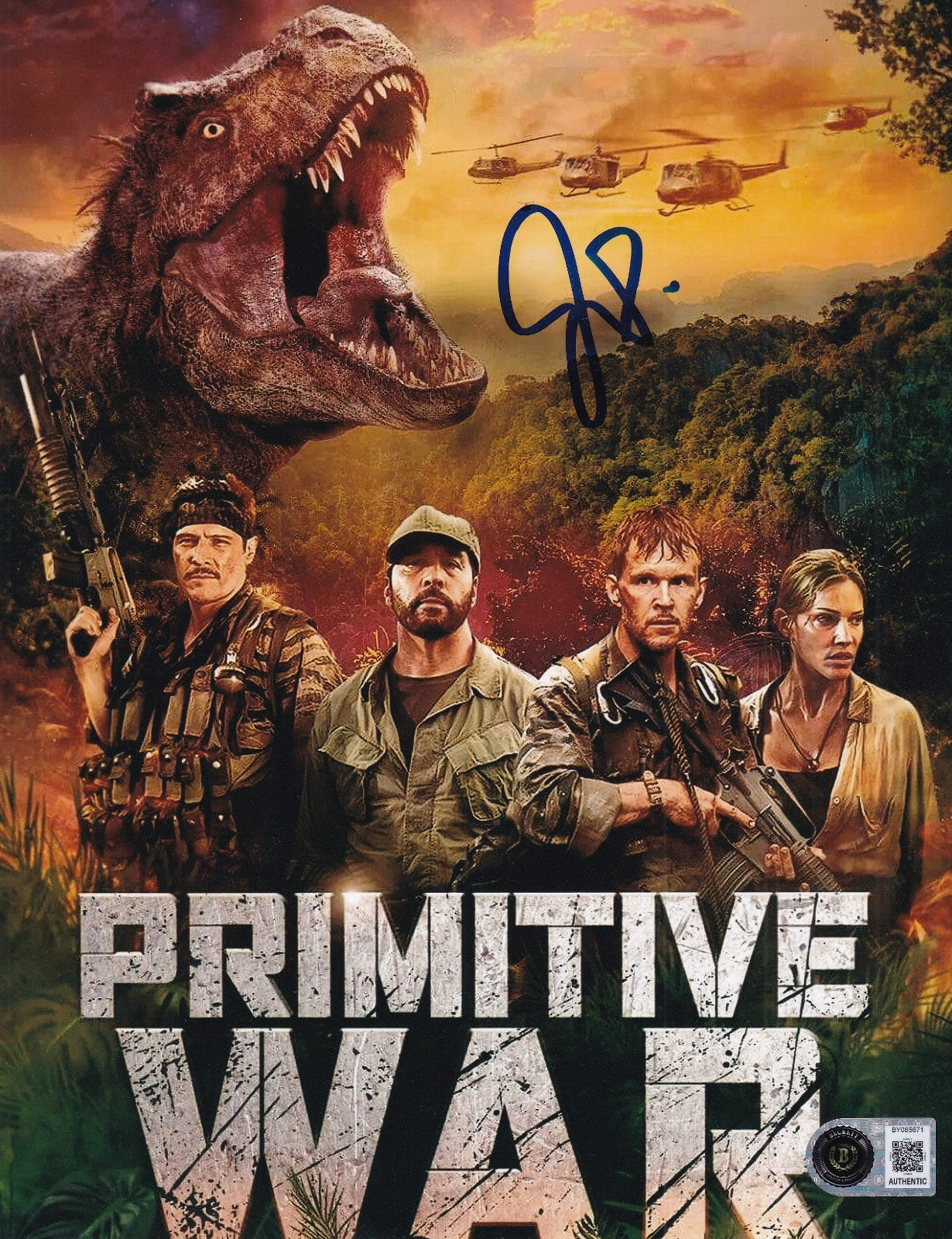 JEREMY PIVEN signed (PRIMITIVE WAR) Movie poster 8X10 photo BECKETT BAS BY085671