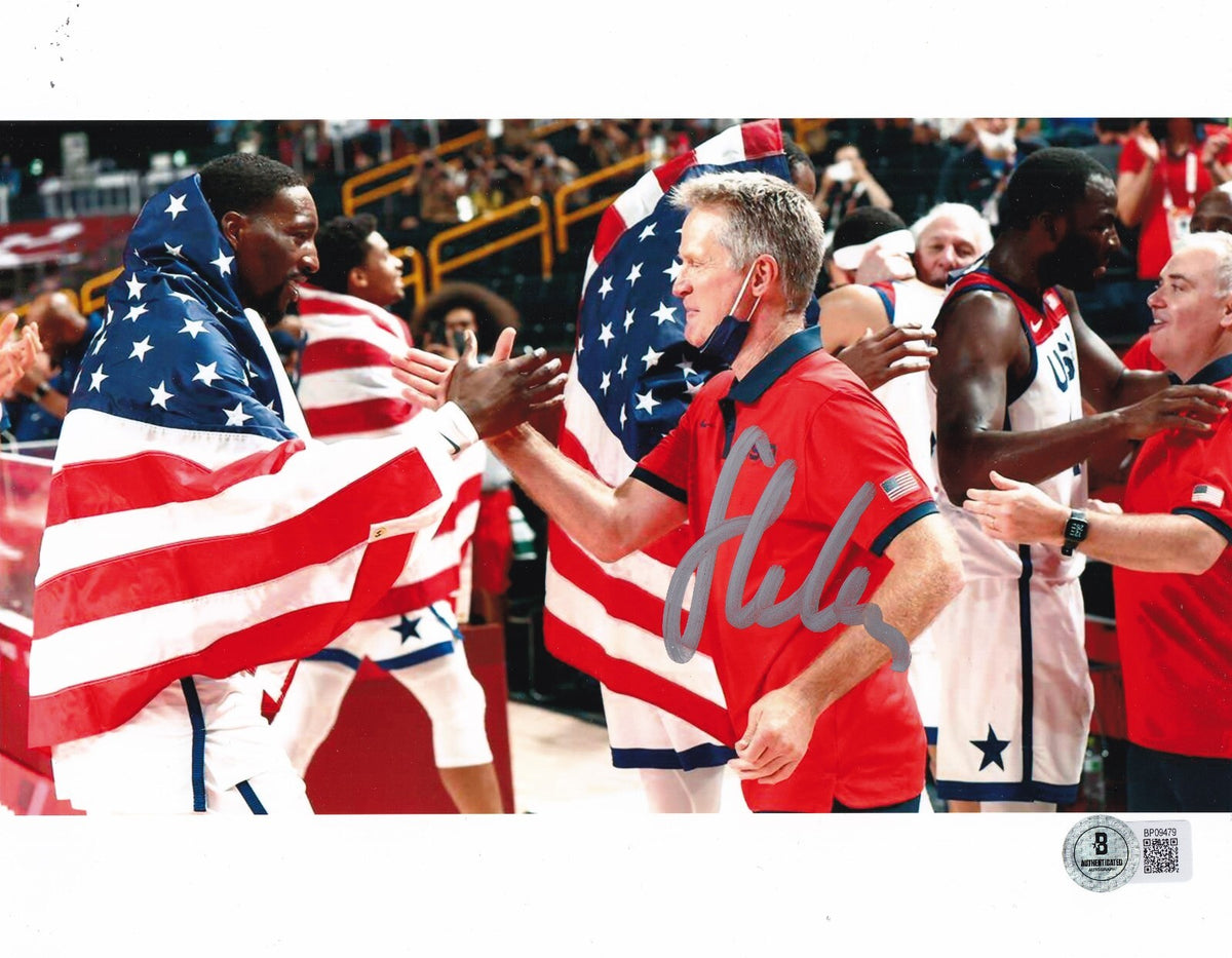 STEVE KERR signed (DREAM TEAM) USA Basketball 8X10 photo BECKETT BAS BP09479