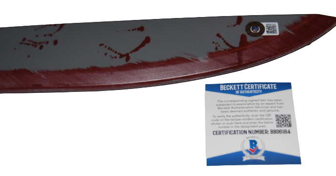 NICK CASTLE signed (HALLOWEEN) Michael Myers (THE SHAPE) knife Beckett BB96184