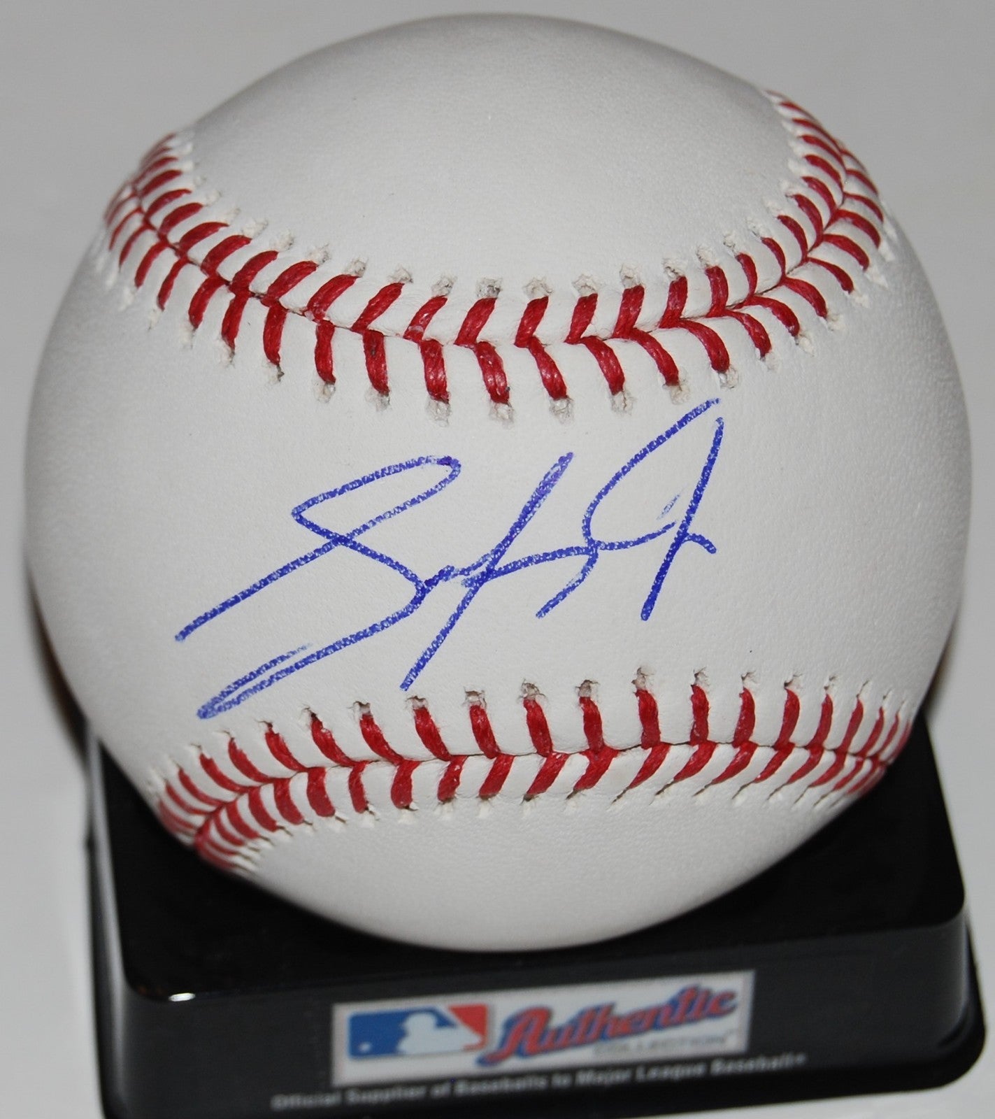 SHED LONG signed OML Major League baseball (CINCINNATI REDS) W/COA