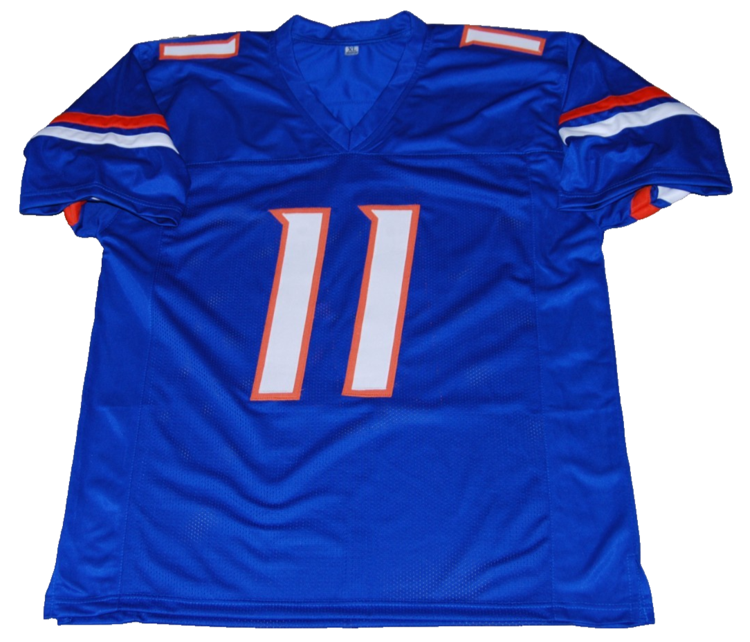 KELLEN MOORE signed (BOISE STATE BRONCOS) football jersey BECKETT BAS BW61052