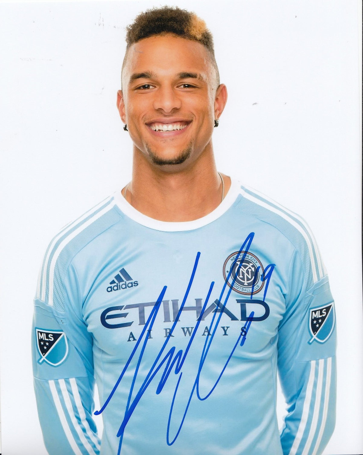 KHIRY SHELTON signed (NEW YORK CITY FC) MLS SOCCER 8X10 photo *NYCFC* W/COA #2