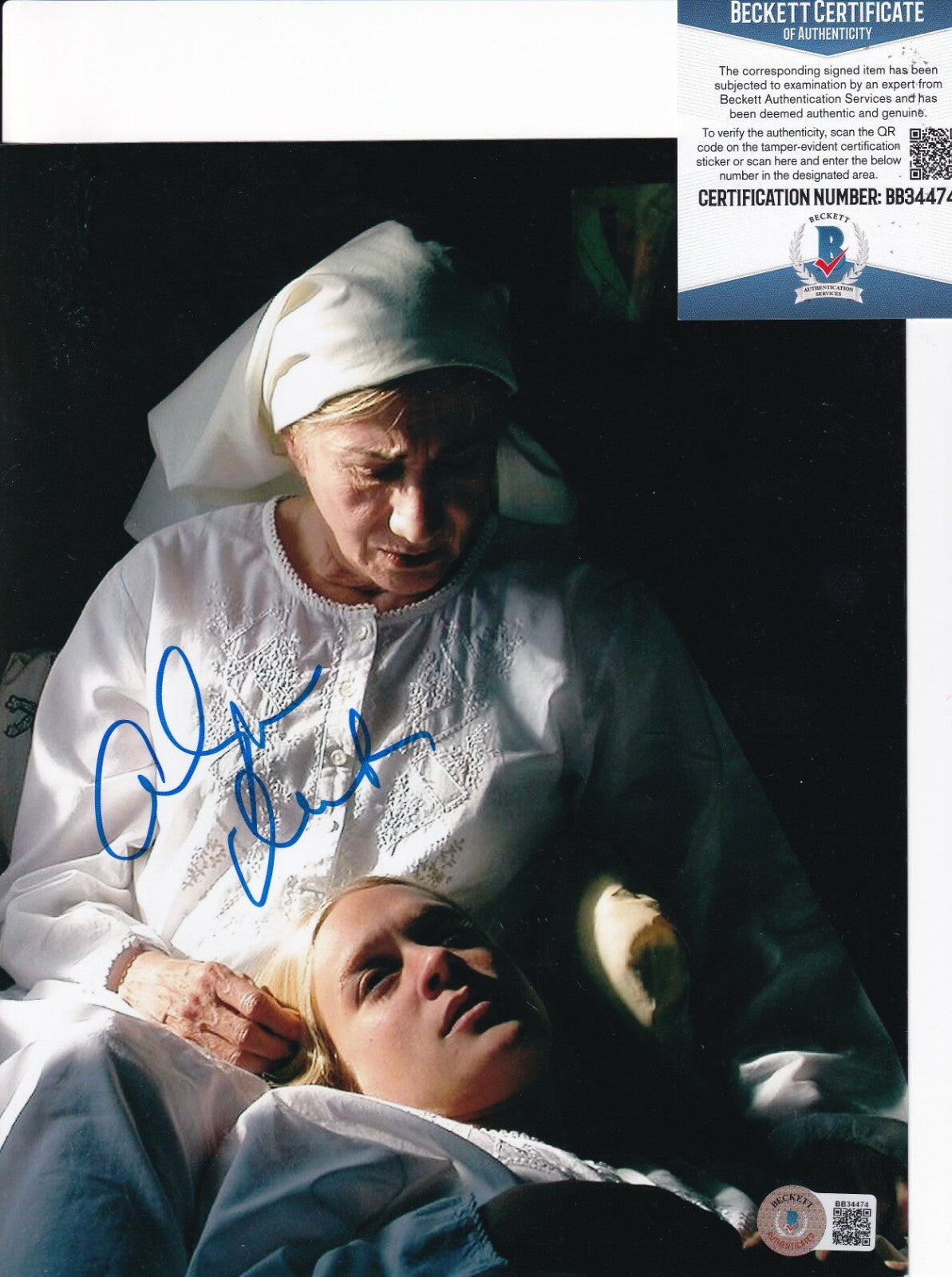 OLYMPIA DUKAKIS signed (3 NEEDLES) Hilde Movie 8X10 photo BECKETT BAS BB34474