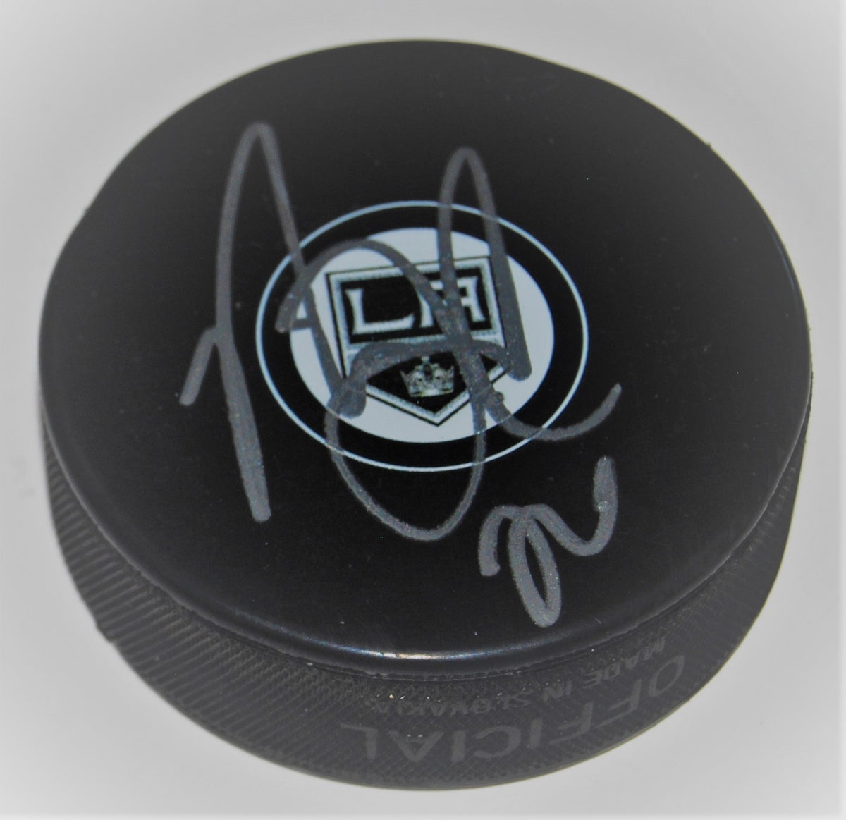 NICK SHORE signed (LOS ANGELES KINGS) souvenir logo hockey puck W/COA