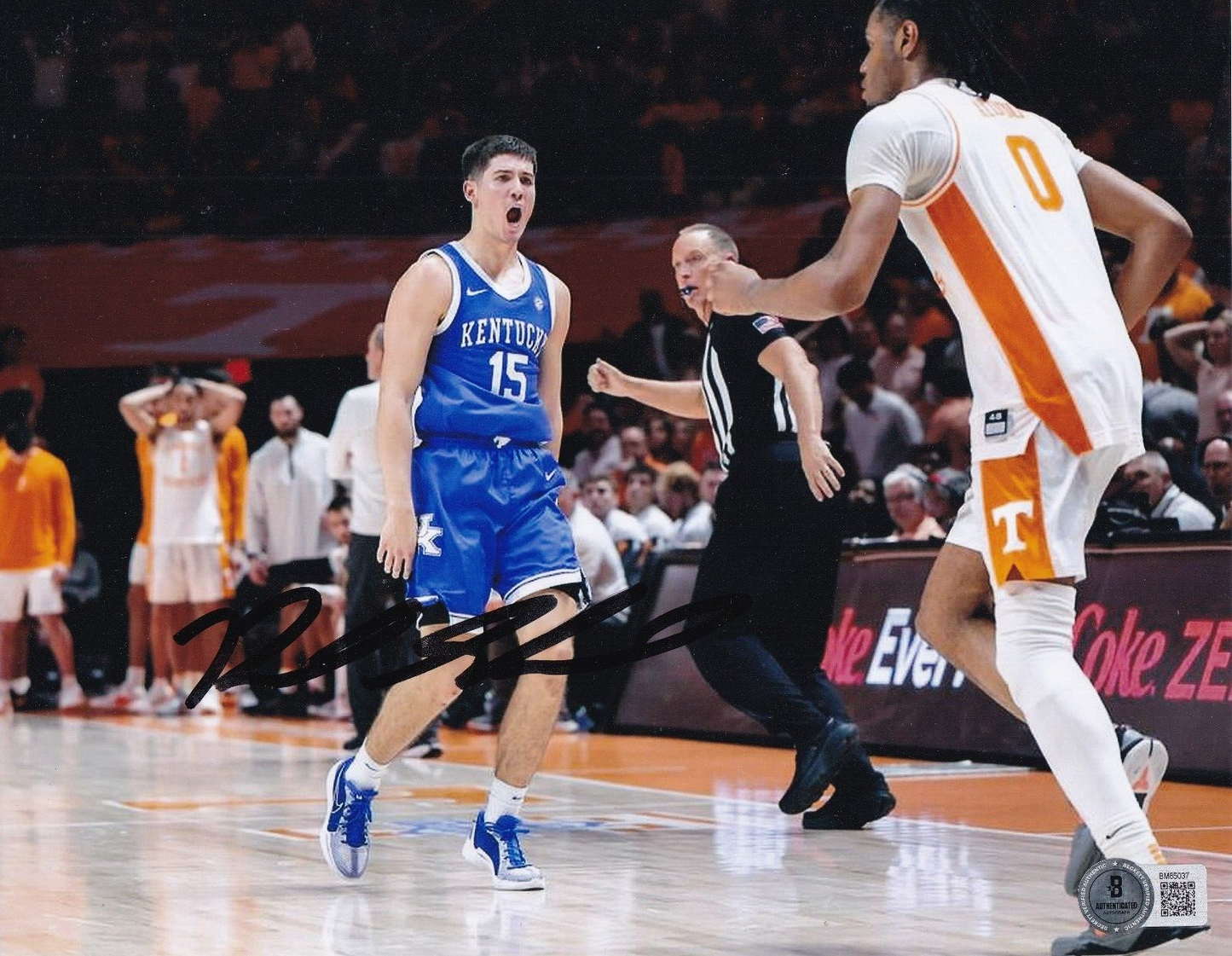 REED SHEPPARD signed (KENTUCKY WILDCATS) Basketball 8X10 photo BECKETT BM85037