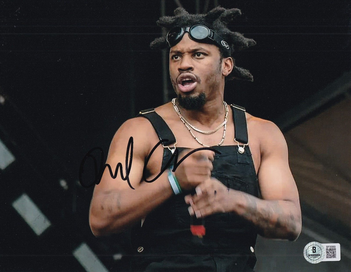 DENZEL CURRY signed (BLACK FLAG FREESTYLE) Rap Music 8X10 photo BECKETT BP30889