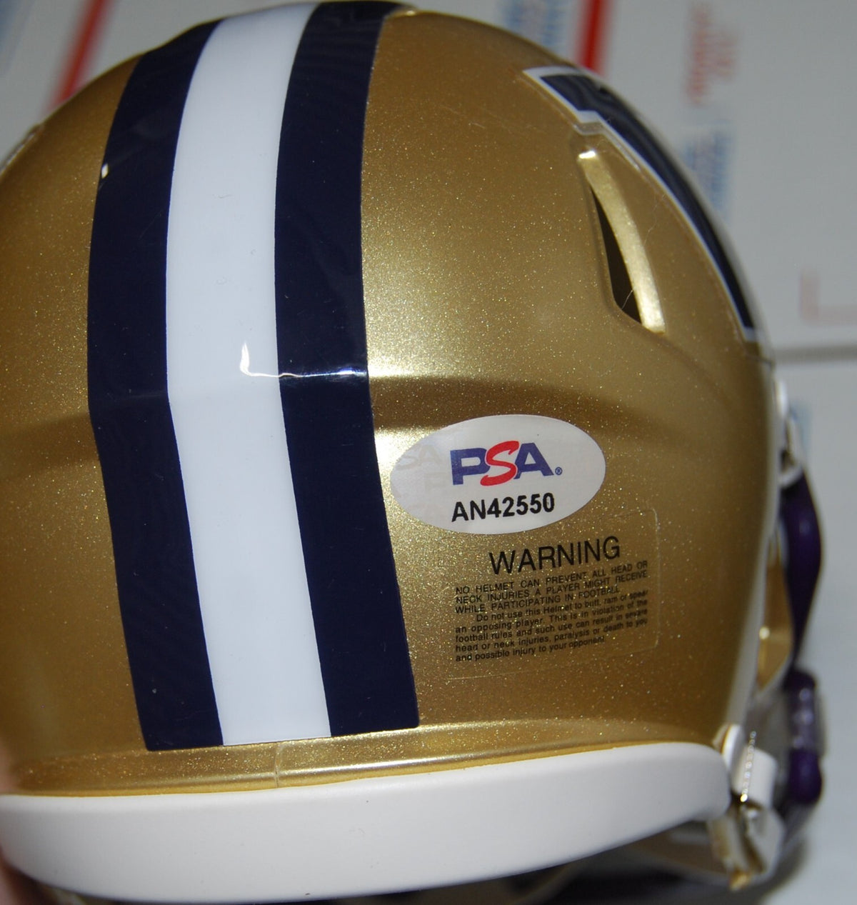 KYLER GORDON signed (WASHINGTON HUSKIES) mini FOOTBALL helmet PSA/DNA AN42550