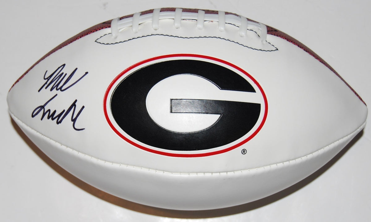 NOLAN SMITH signed (GEORGIA BULLDOGS) team logo full size football W/COA C