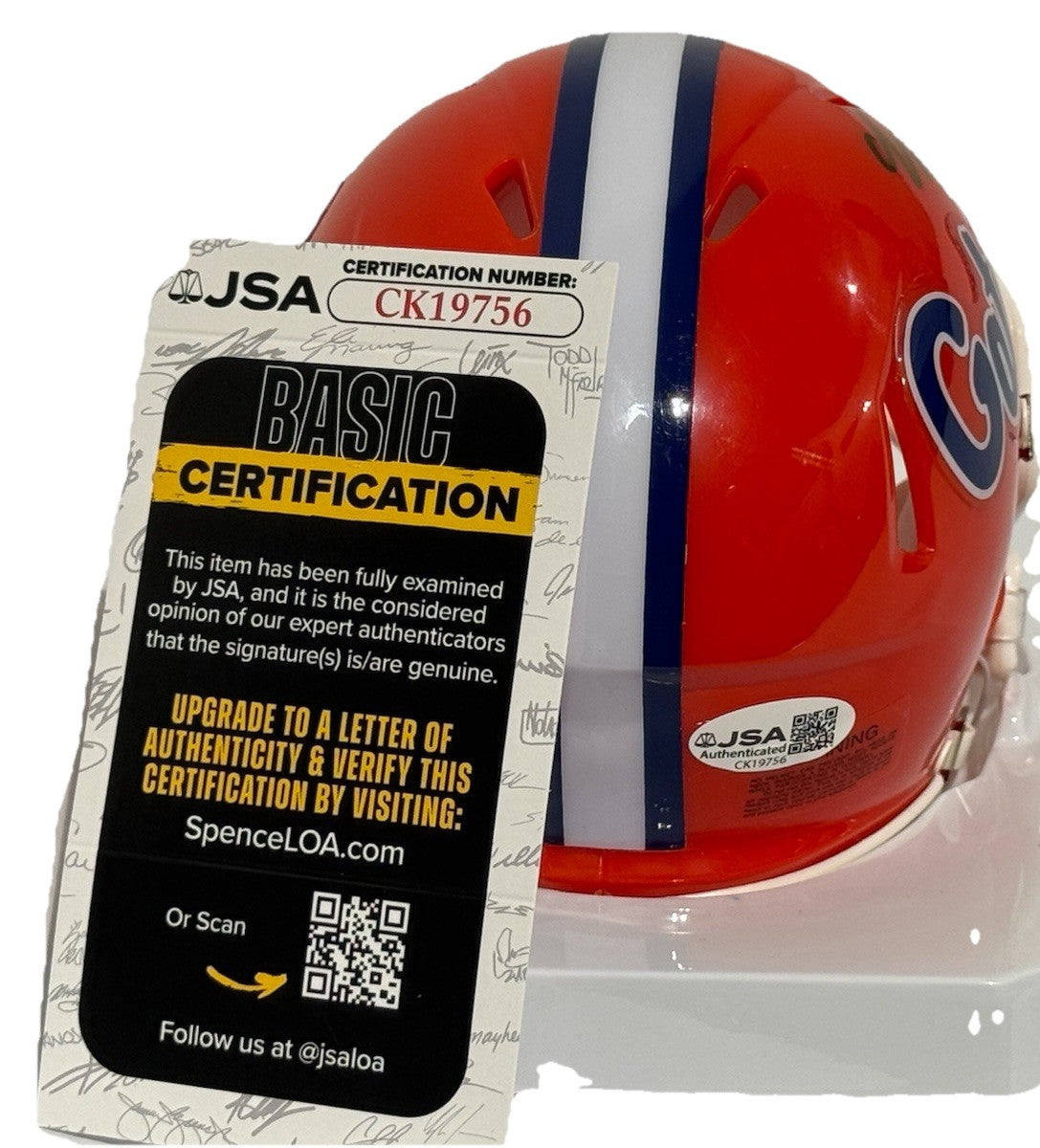 GERVON DEXTER signed (FLORIDA GATORS) 🐊 mini football helmet JSA COA CK19756