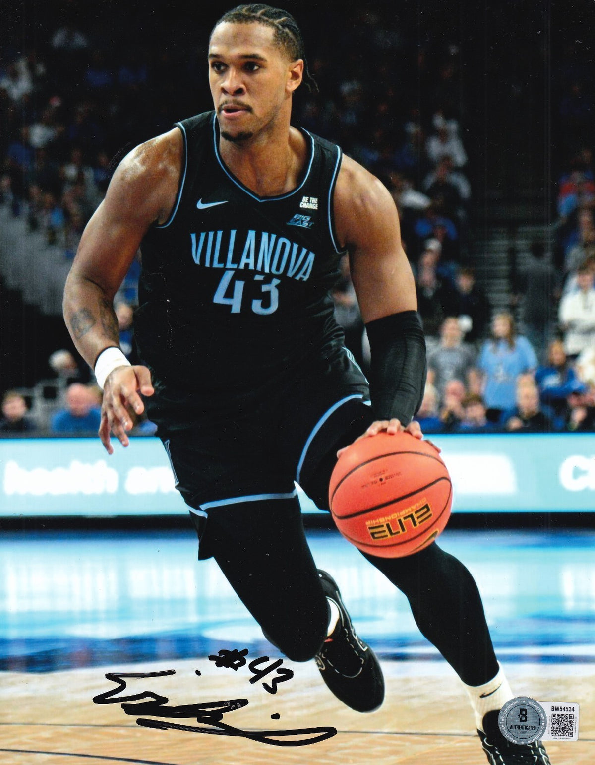 ERIC DICKSON signed (VILLANOVA WILDCATS) basketball 8X10 photo BECKETT BW54534