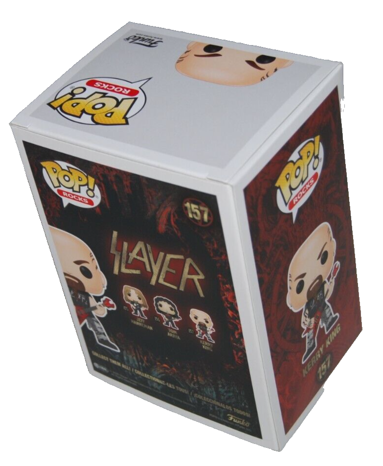 KERRY KING signed (SLAYER) #157 POP ROCKS Funko Pop BECKETT BAS BN37884
