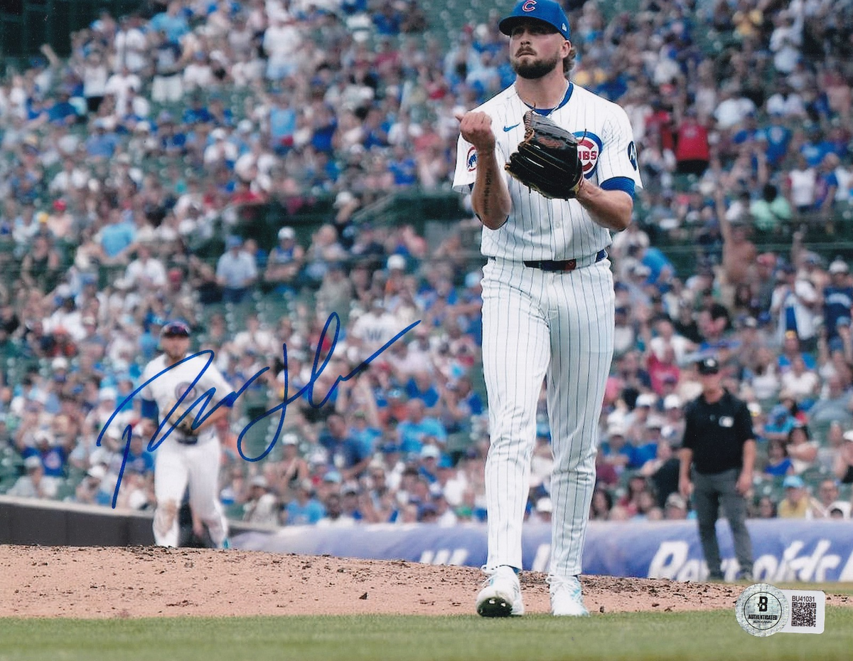 PORTER HODGE signed (CHICAGO CUBS) baseball 8X10 photo BECKETT BAS BU41031