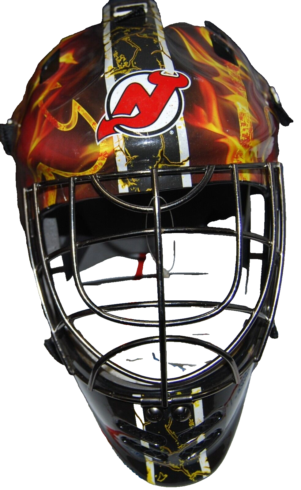 CHICO RESCH signed (NEW JERSEY DEVILS) F/S Hockey Goalie mask PSA/DNA AN42855