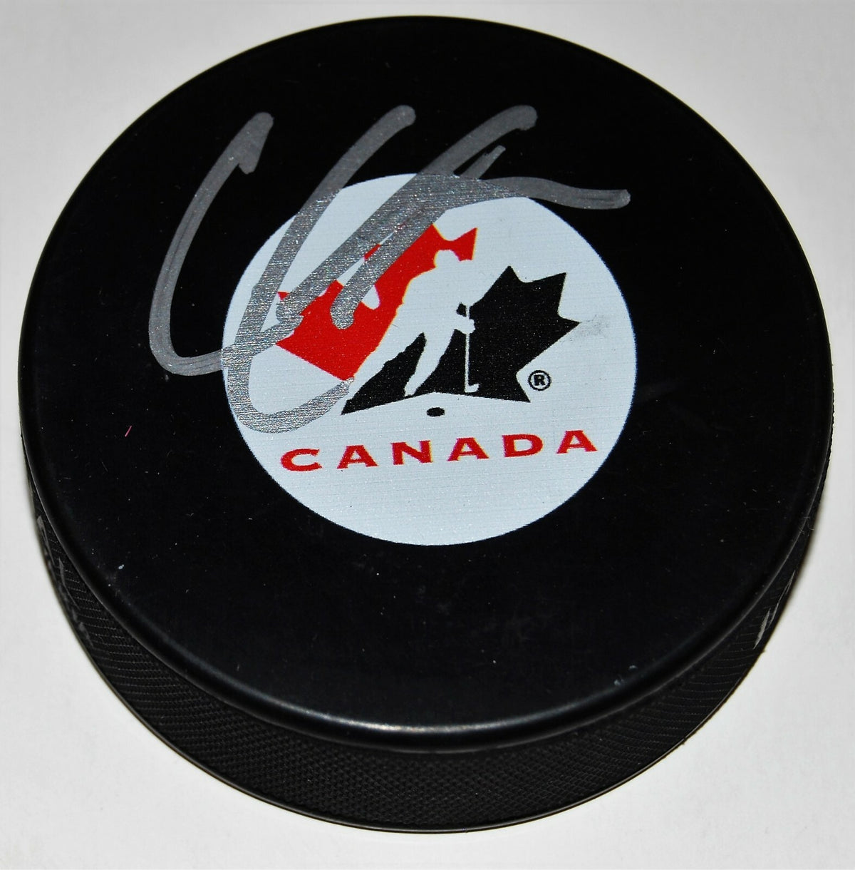 CODY GLASS signed (LAS VEGAS GOLDEN KNIGHTS) Team Canada hockey puck W/COA