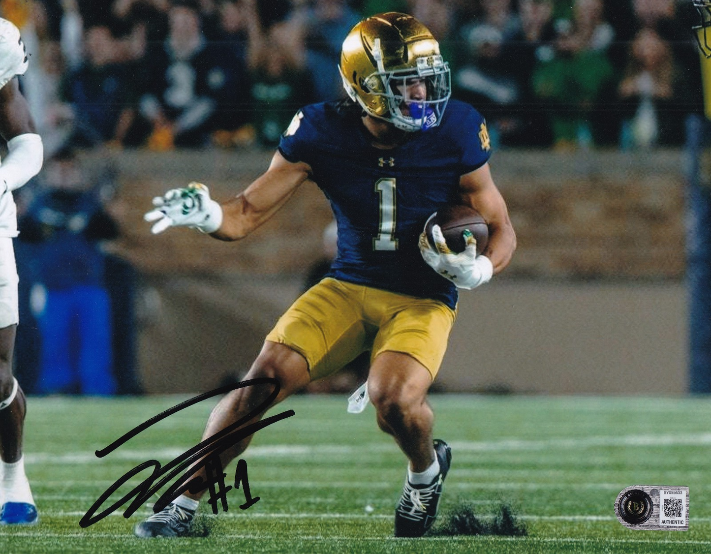 JADEN GREATHOUSE signed (NOTRE DAME FIGHTING IRISH) 8X10 photo BECKETT BY085633