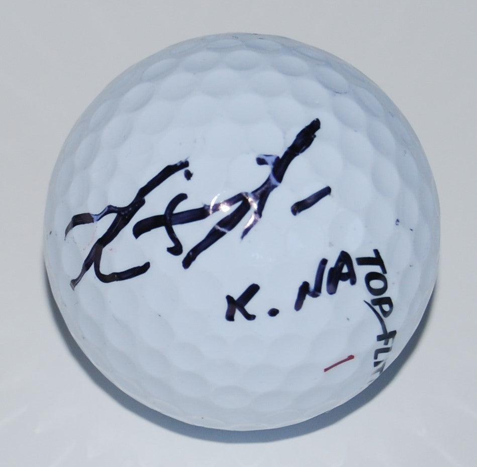 KEVIN NA signed (PGA GOLF BALL) *KOREA* W/COA ASIAN TOUR