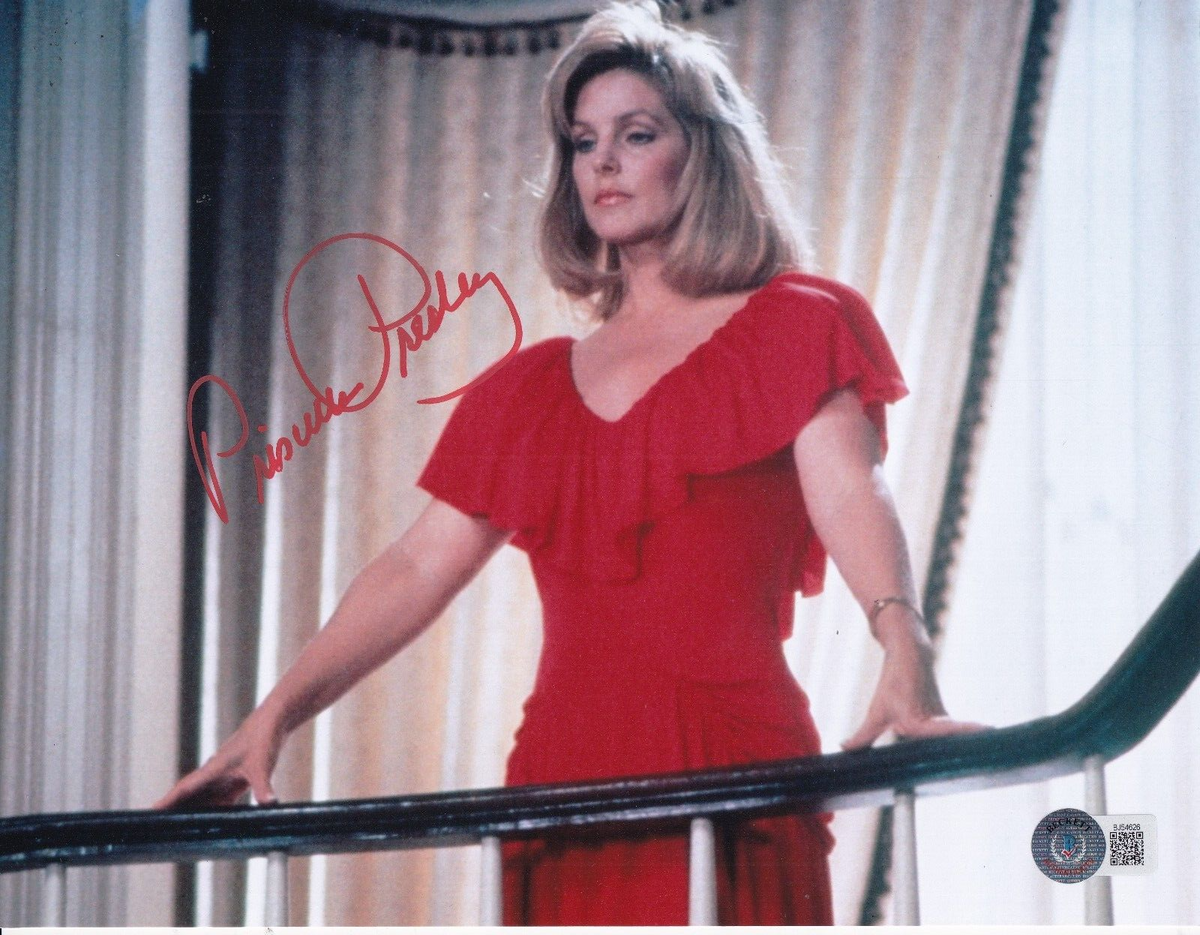 PRISCILLA PRESLEY signed (THE NAKED GUN) Movie 8X10 photo BECKETT BAS BJ54626