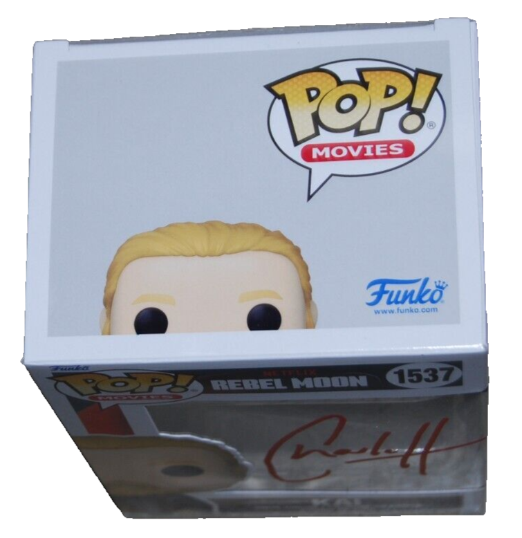 CHARLIE HUNNAM signed (REBEL MOON) Kai Funko pop #1537 BECKETT BAS BR25981