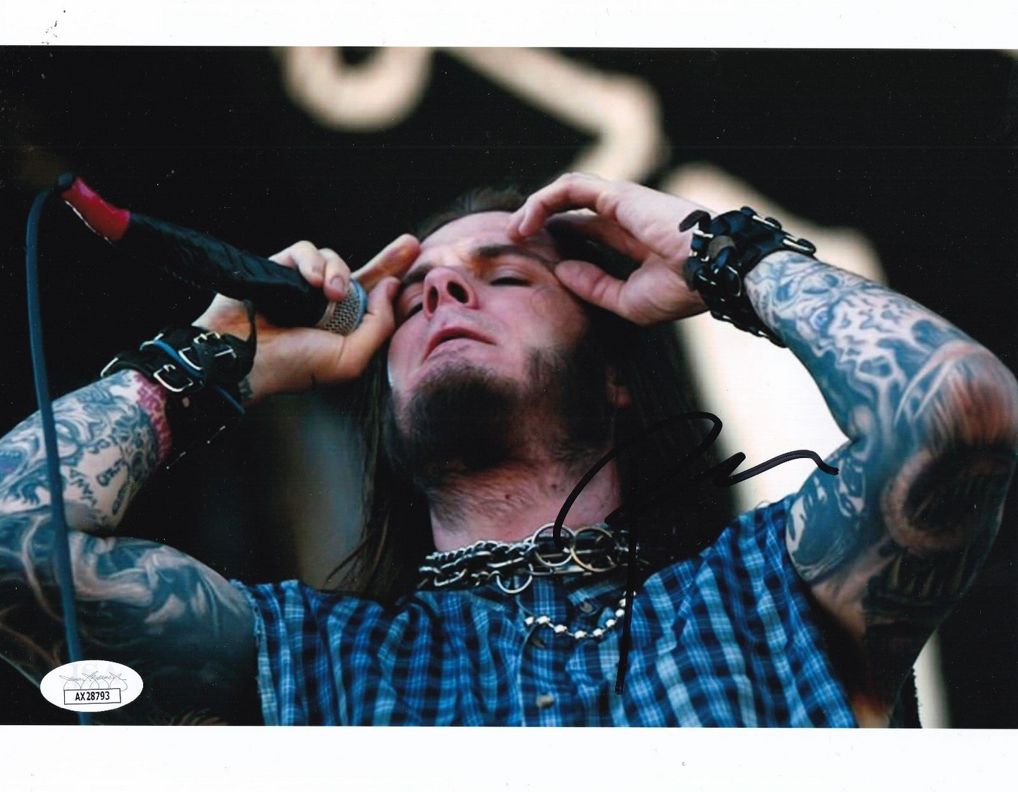 PHIL ANSELMO signed (PANTERA) Lead Singer Music 8X10 photo JSA COA AX28793
