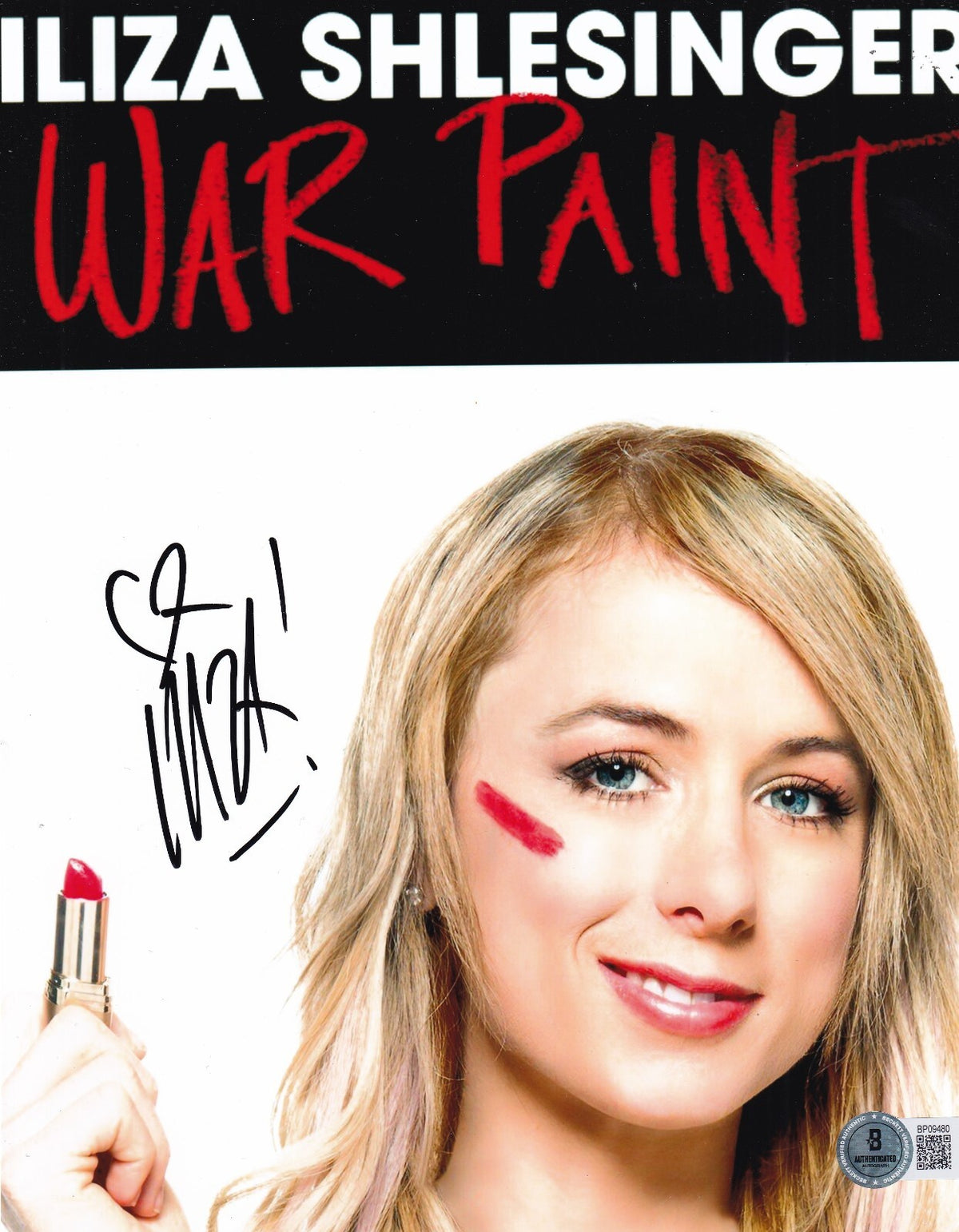 ILIZA SHLERSINGER signed (LAST COMIC STANDING) 8X10 photo BECKETT BAS BP09480
