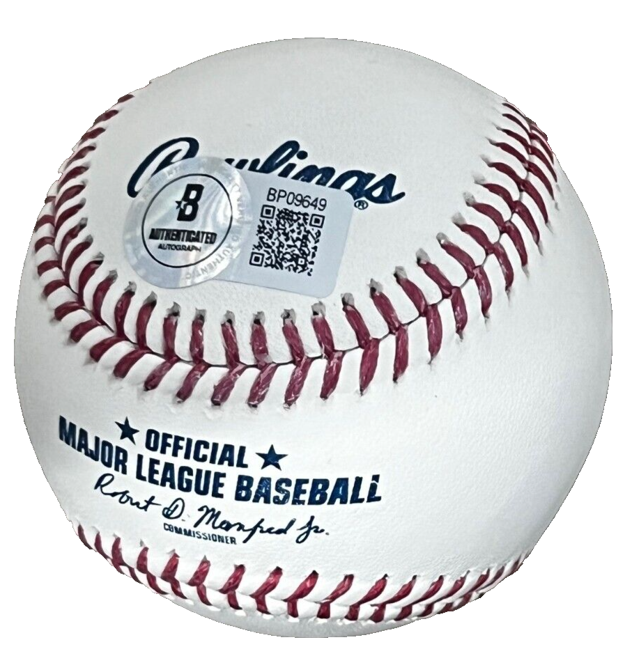 VINCE NEIL signed (MOTLEY CRUE) Major League OML baseball BECKETT BP09649