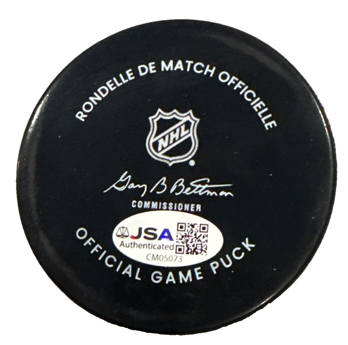 ILYA PROTAS signed (WASHINGTON CAPITALS) Official Game Hockey puck JSA CM05073