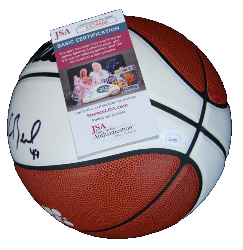 CHRIS BEARD signed (OLE MISS RUNNING REBELS) F/S logo basketball JSA AX28860