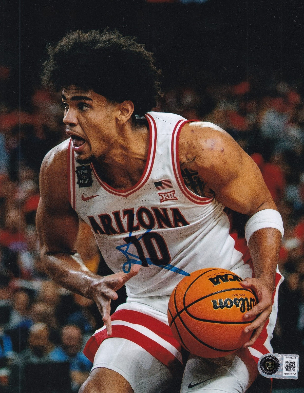 KOA PEAT signed (ARIZONA WILDCATS) basketball 8x10 photo BECKETT BY085754