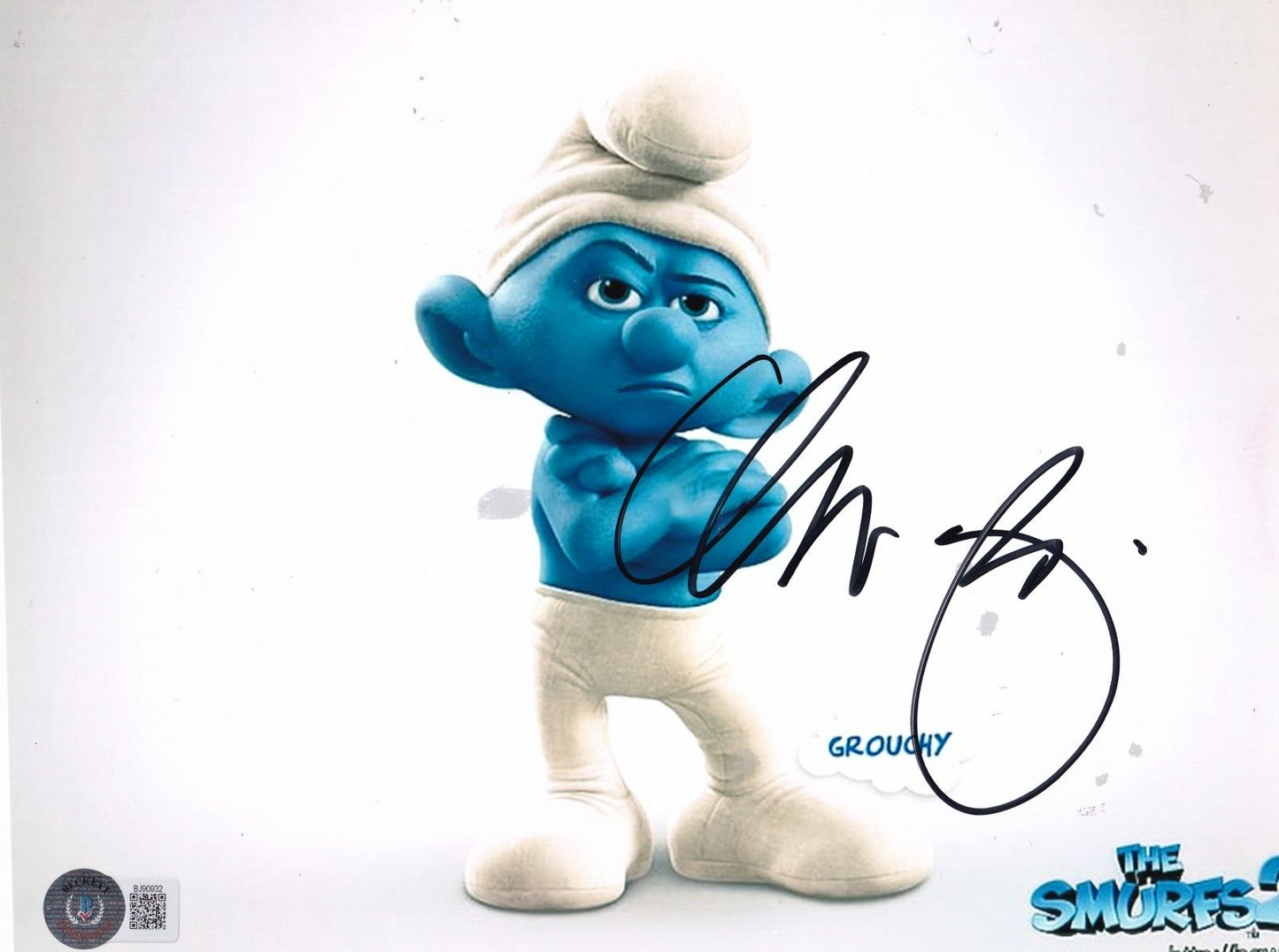 GEORGE LOPEZ signed (THE SMURFS) GROUCHY Movie 8X10 photo BECKETT BAS BJ90932