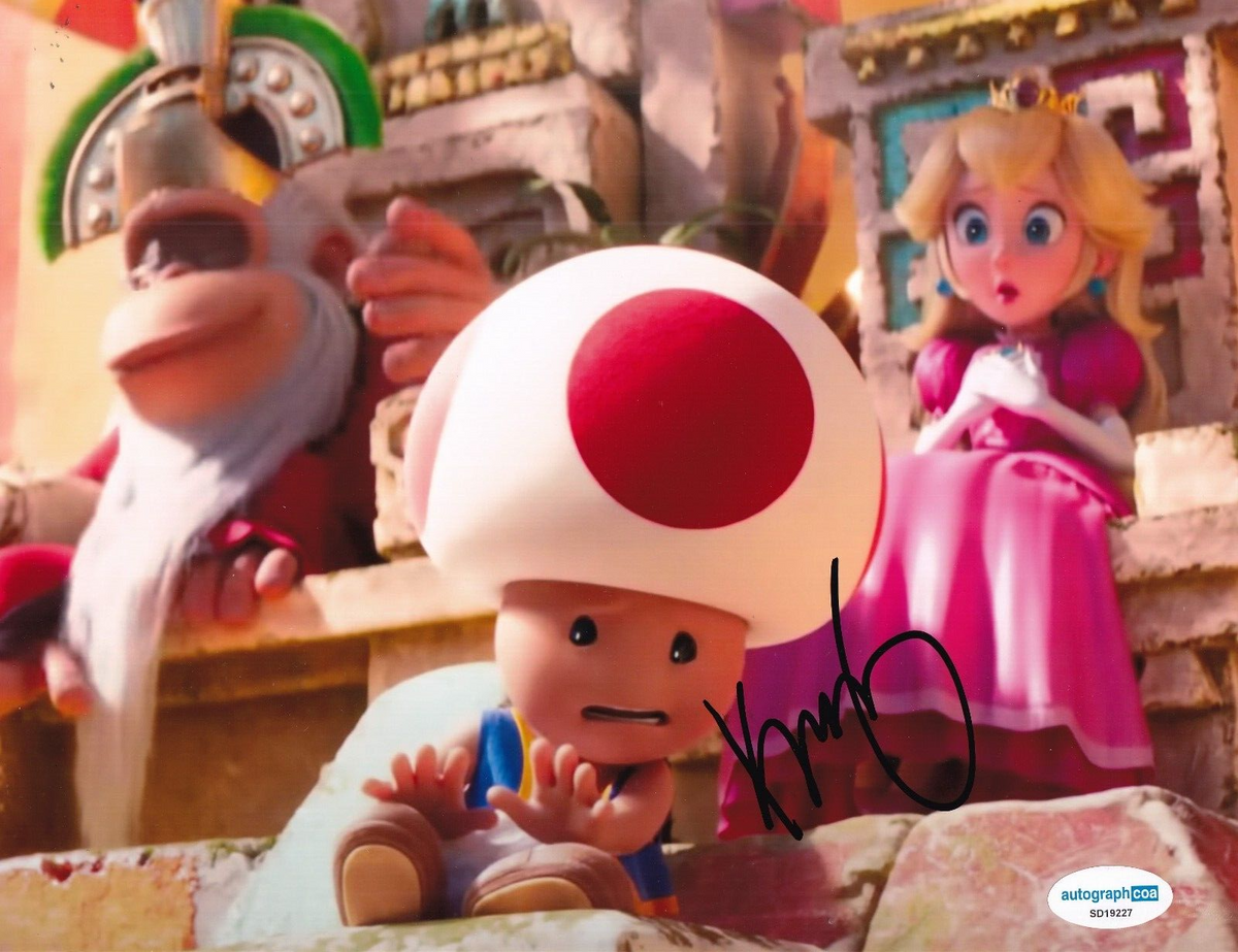 KEEGAN-MICHAEL KEY signed (THE SUPER MARIO BROS MOVIE) Toad 8X10 ACOA SD19227