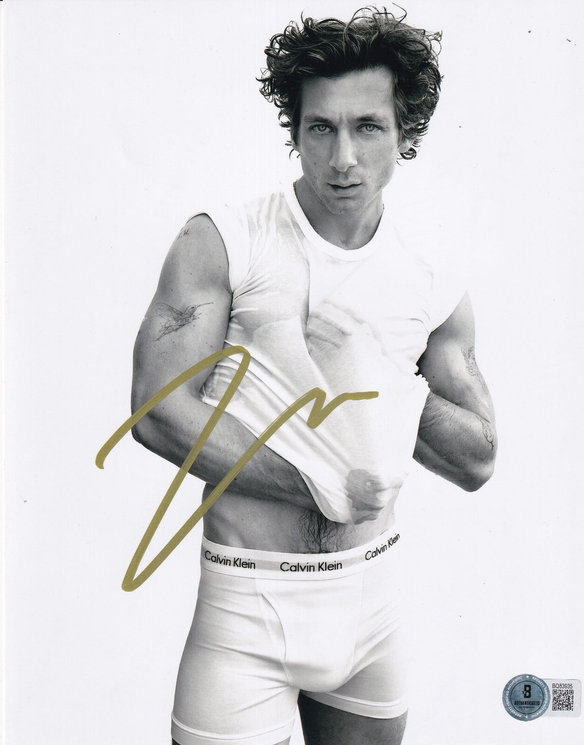 JEREMY ALLEN WHITE signed (THE BEAR) Chef Carmen 8X10 photo BECKETT BQ83935