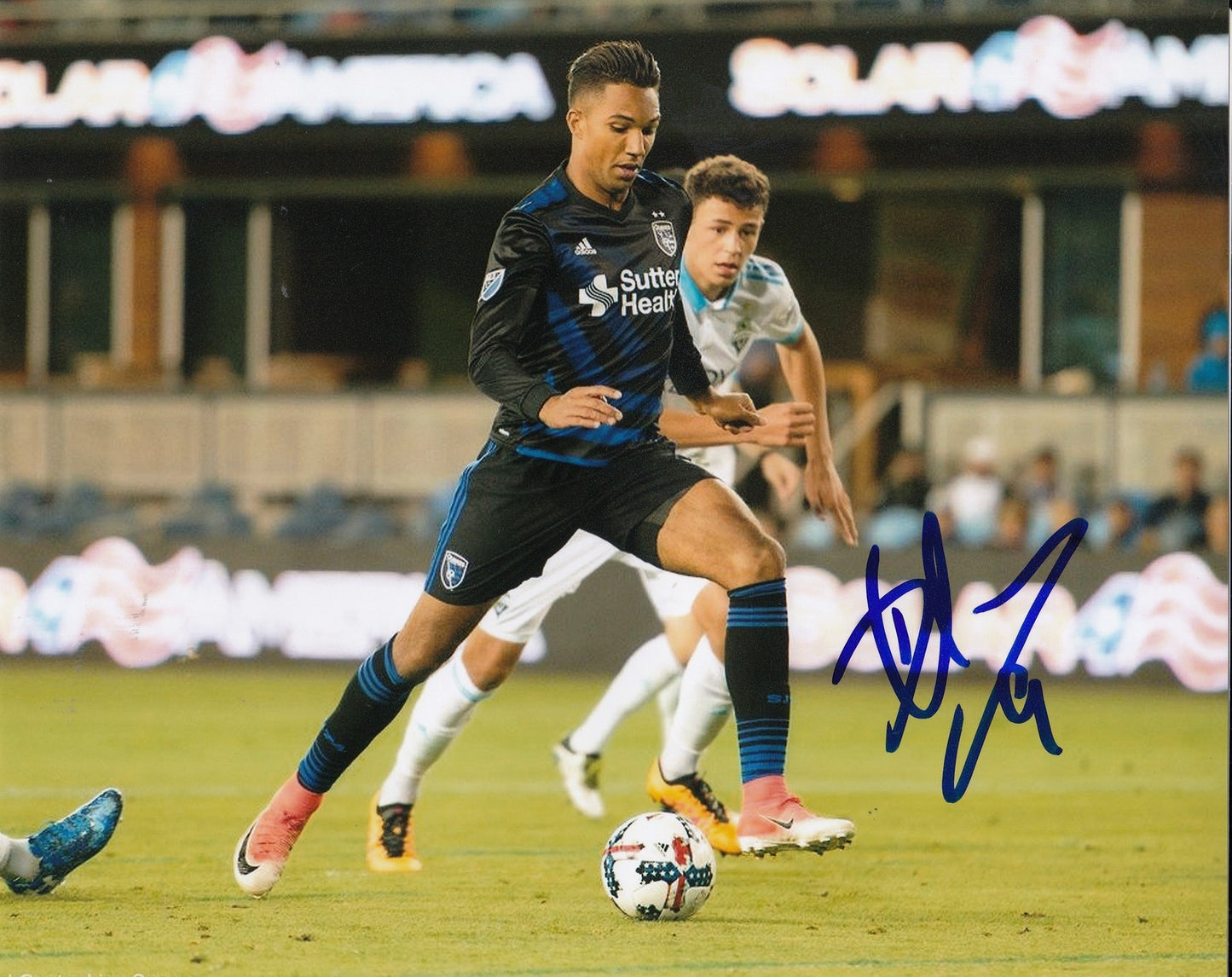 DANNY HOESEN signed (SAN JOSE EARTHQUAKES) MLS SOCCER 8X10 photo W/COA #3