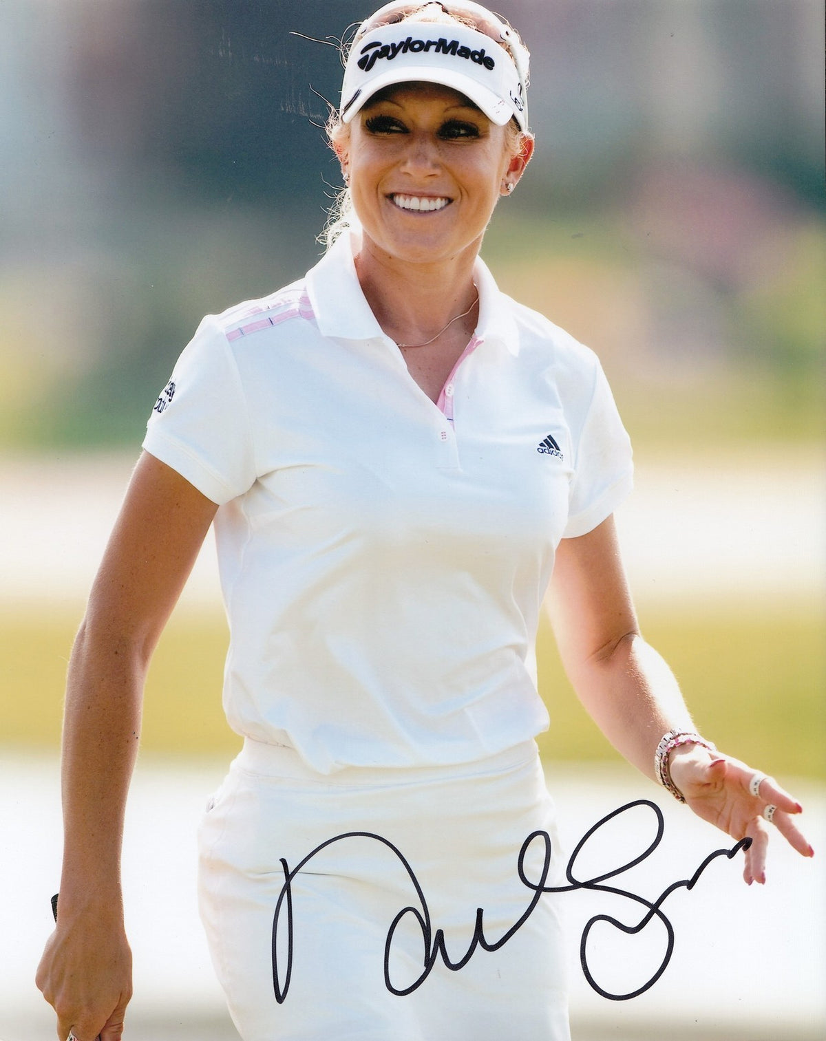 NATALIE GULBIS signed *LPGA* WOMENS GOLF 8X10 photo W/COA Evian Masters #1