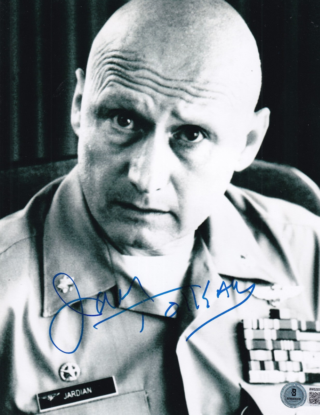 JAMES TOLKAN signed (TOP GUN) Jardian Movie 8X10 photo BECKETT BAS BW52073