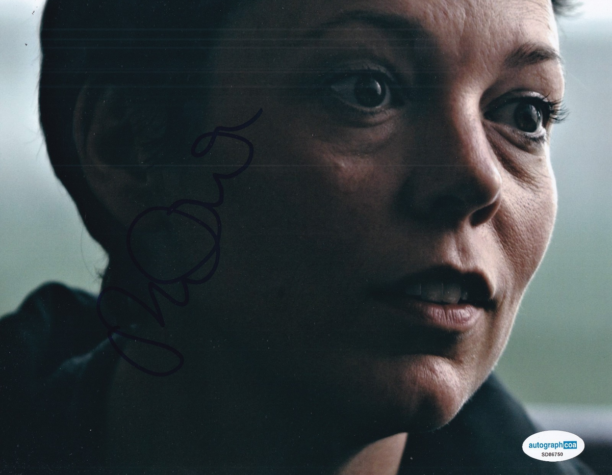 OLIVIA COLMAN signed (TYRANNOSAUR) Hannah movie 8X10 photo ACOA SD86750