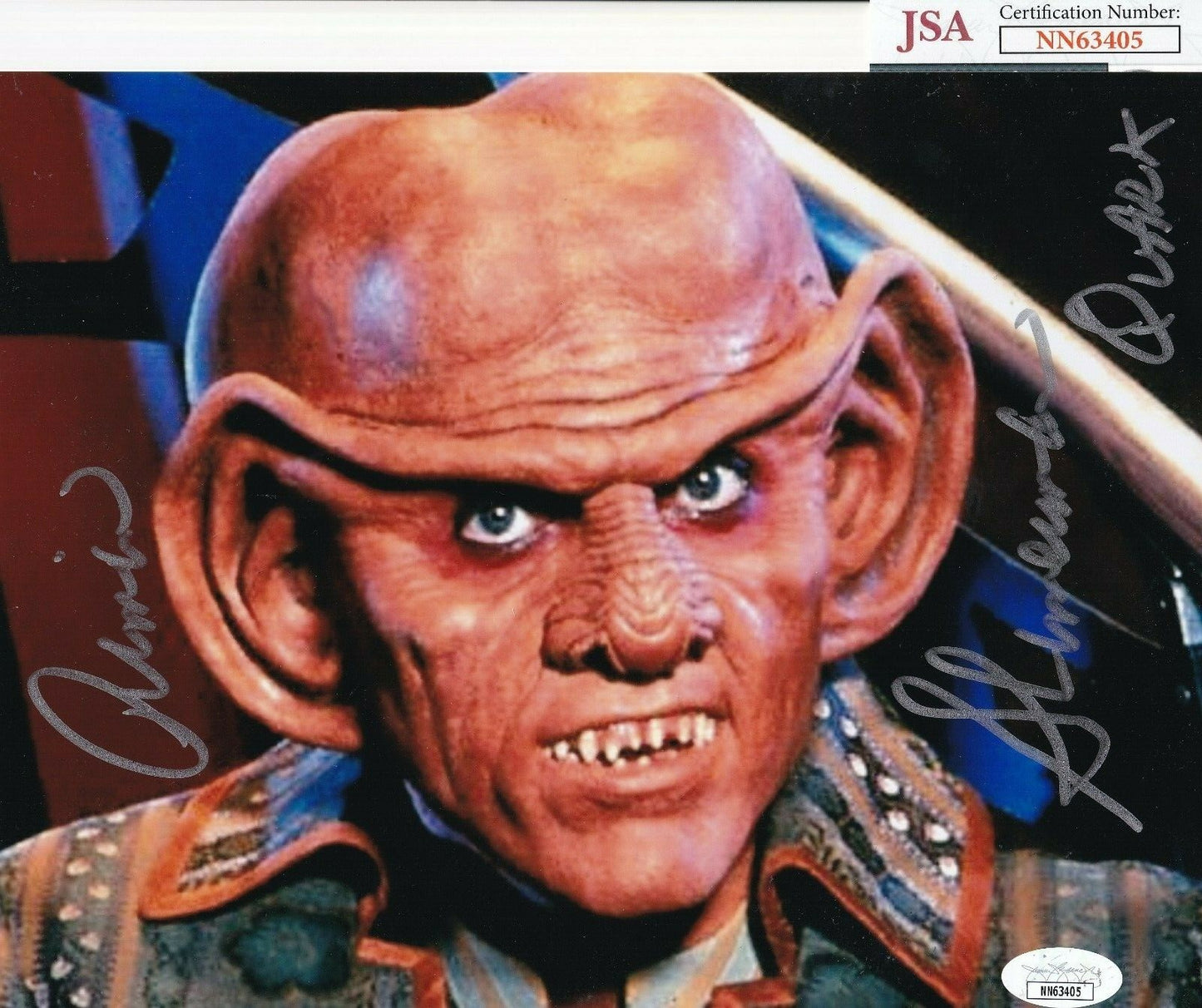 ARMIN SHIMERMAN signed (STAR TREK) Quark autographed 8X10 photo JSA NN63405