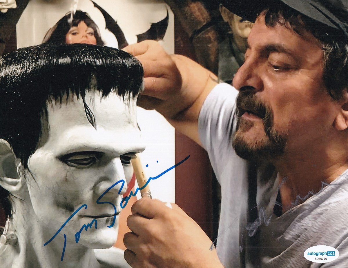 TOM SAVINI signed (FROM DUSK TILL DAWN) Special Effects 8X10 photo ACOA SD86796