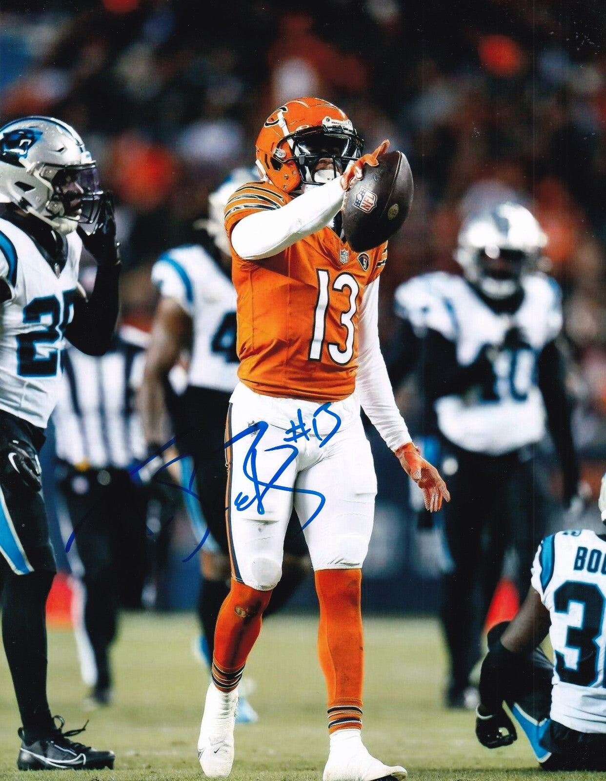 TYLER SCOTT signed (CHICAGO BEARS) autographed football 8X10 photo W/COA