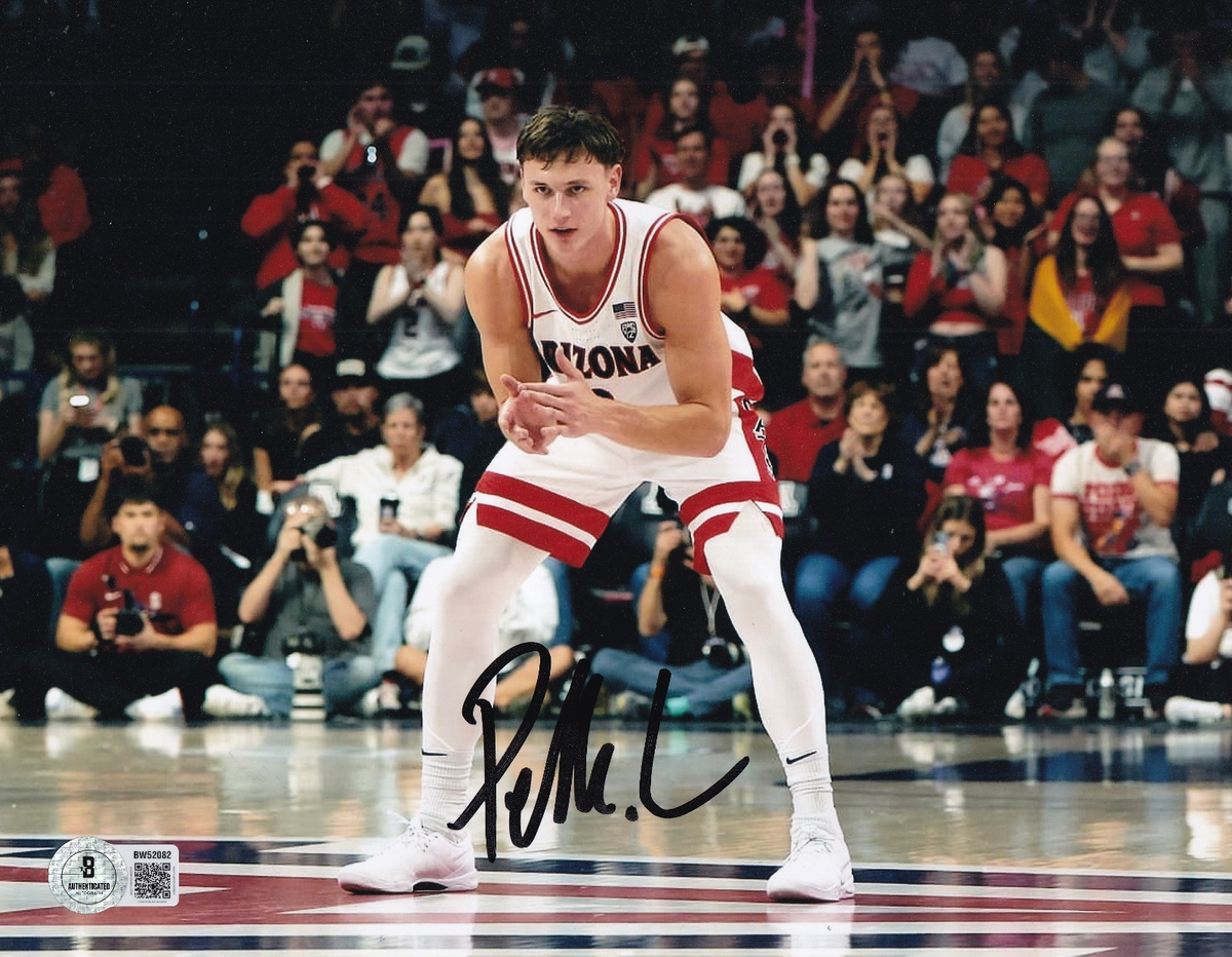 PELLE LARSSON signed (ARIZONA WILDCATS) basketball 8X10 photo BECKETT BW52082