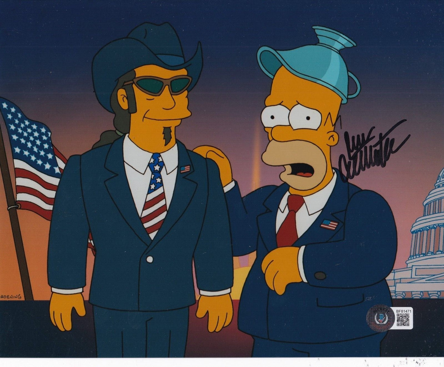 DAN CASTELLANETA signed (THE SIMPSONS) Homer Simpson 8X10 photo BECKETT BF81471
