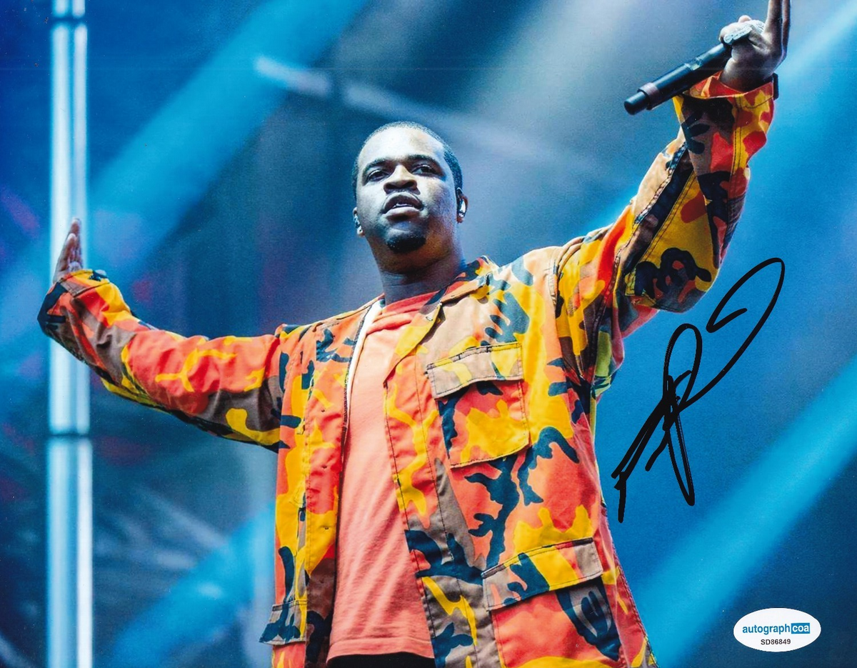 A$AP ASAP FERG signed (TRAP LORD) Rap Hip Hop Music 8X10 photo ACOA SD86849