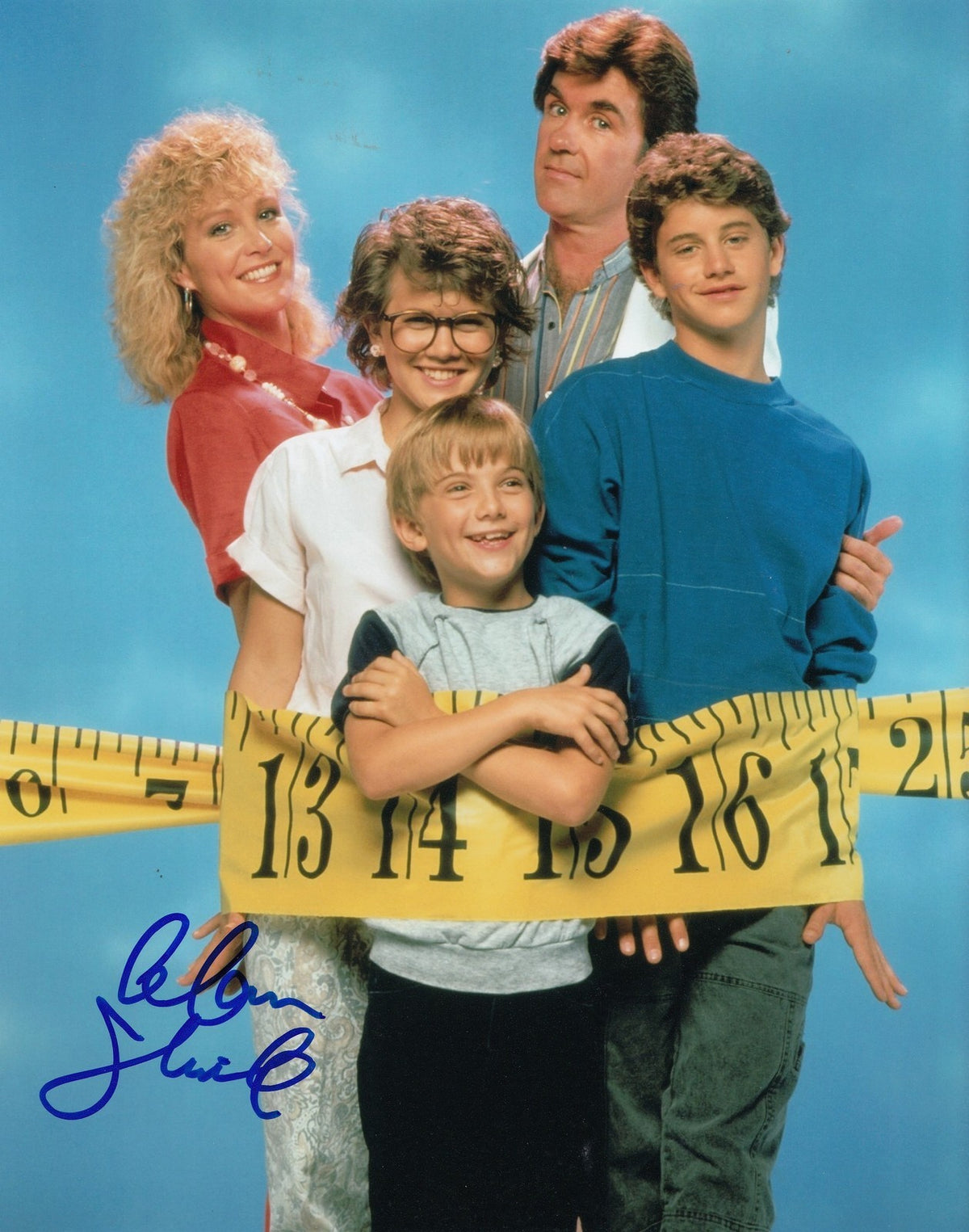 ALAN THICKE signed *FAMILY TIES* DR JASON SEAVER (CAST) 8X10 photograph W/COA #7