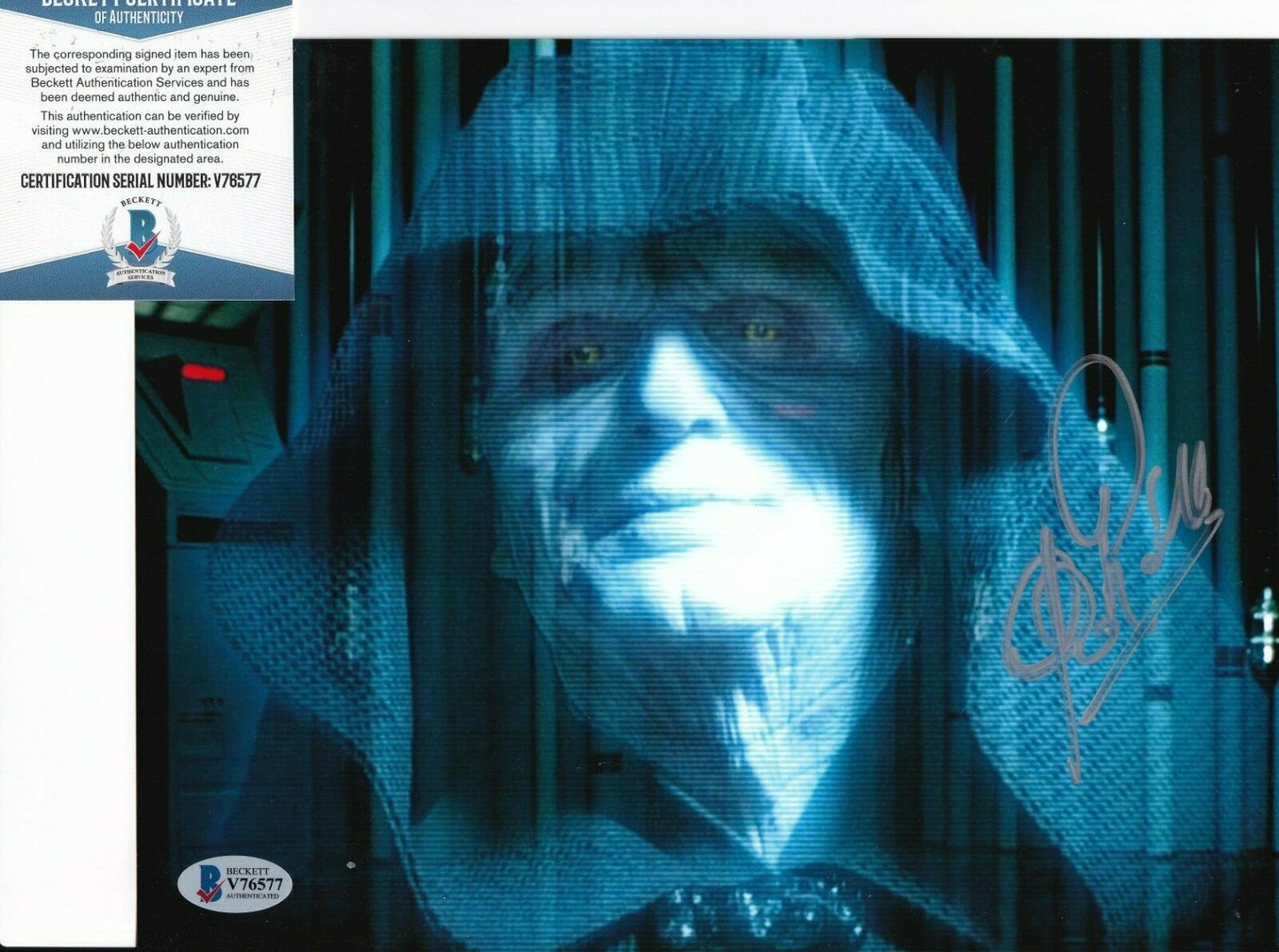 CLIVE REVILL signed STAR WARS THE EMPIRE STRIKES BACK 8X10 photo BECKETT V76577