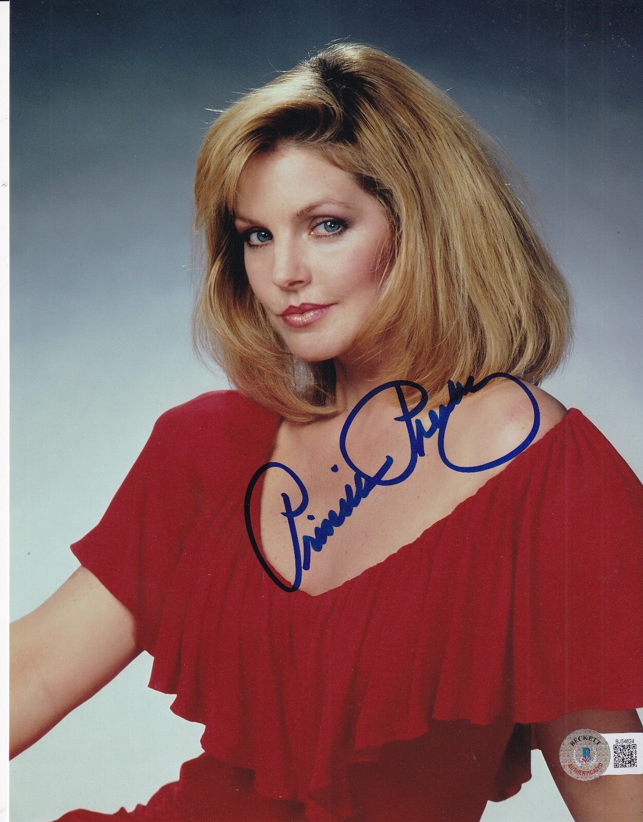 PRISCILLA PRESLEY signed (THE NAKED GUN) Movie 8X10 photo BECKETT BAS BJ54624