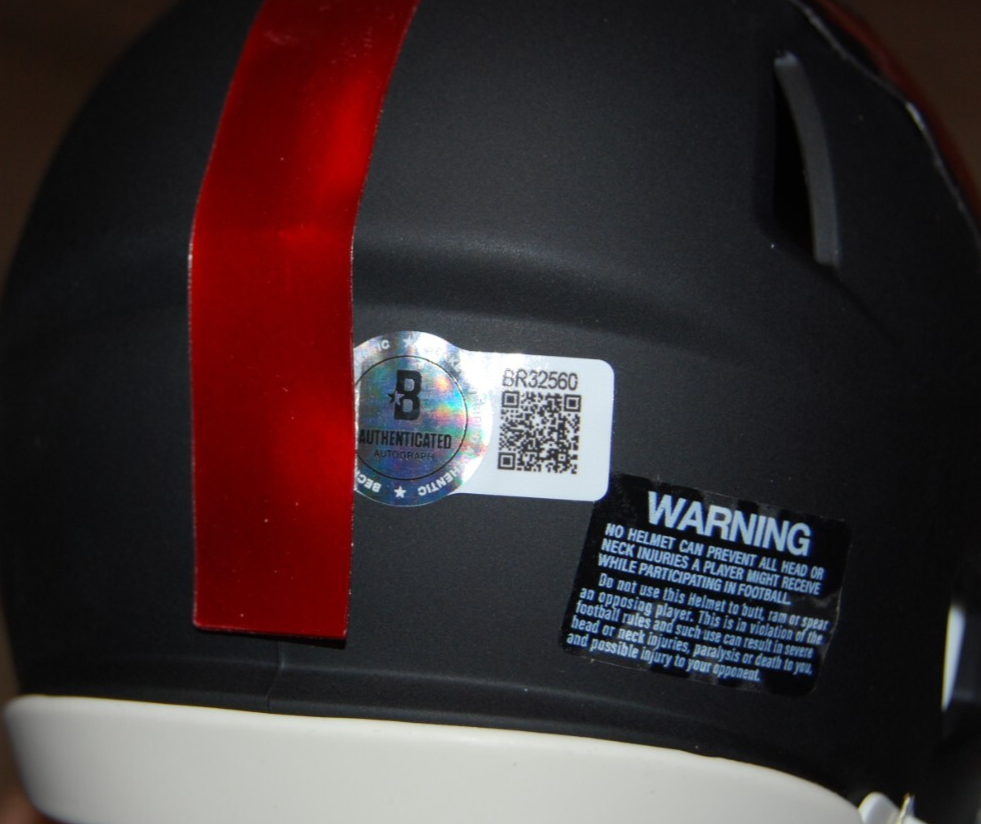 CODY SIMON signed (ARIZONA CARDINALS) mini football helmet BECKETT BAS BR32560