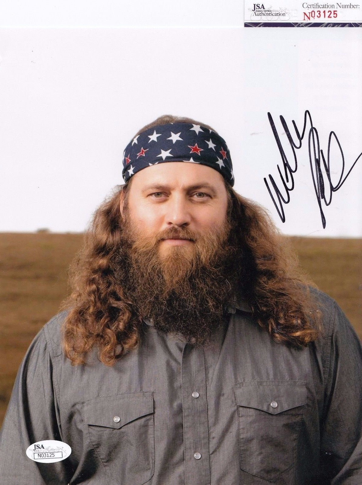 Willie Robertson autographed Duck Dynasty 8x10 Photo JSA Authentic Coa N03125